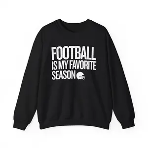 Men's Heavy Blend™ Crewneck Sweatshirt - Seamless Smooth Fabric, Fitted Cut, Football Graphic Design, Eco-Conscious Classic Graphic Men's Sweatshirt for Sports Enthusiasts, Eco-Conscious Men's Sweatshirts