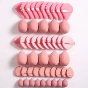 50PCS Makeup Tools Set Including:Makeup Sponges For Liquid Makeup,Triangle Powder Puffs + Air Cushion Powder Puffs + Mini Air Cushion Powder Puffs For Facial Concealer Makeup,Valentine's Day Gift,Travel Essential,Gifts For Women