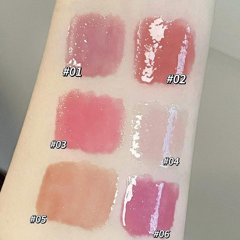 3 Pcs Colors Jelly Lipstick Gift Set, Tinted Heart Shape Lip Stain Lip Gloss, Mirror Hydrating Jelly Love Lipstick, Moisturizing Tinted Lip Balm, Vivid Color Glossy Lip Makeup for Girls (A)