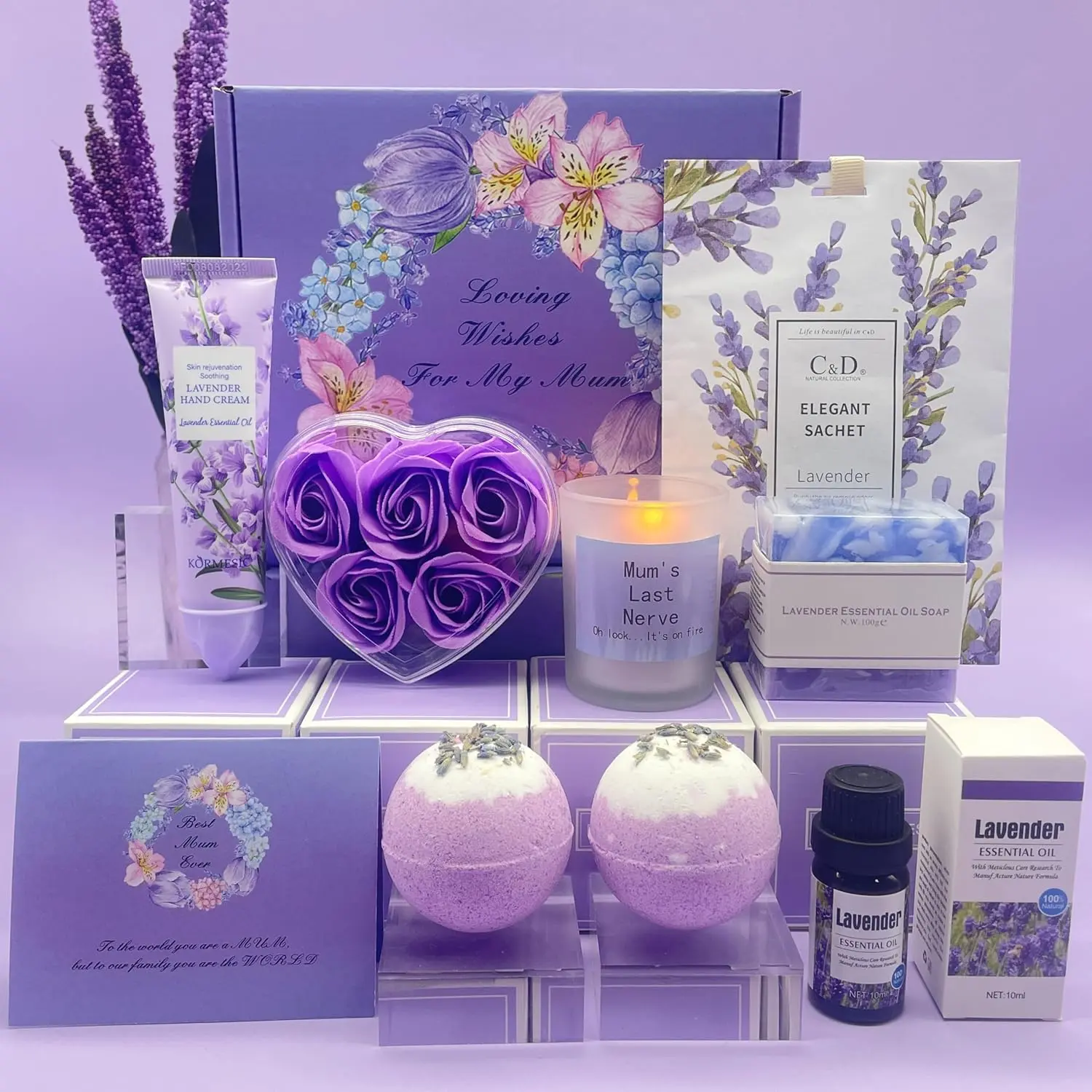 Birthday Gifts for Women, Happy Birthday Pamper Hampers Relaxation Bath Set Package for Her, Birthday Presents Gift Box for Best Friends Mum Sister Auntie Wife, Ladies Birthday Gift Set Idea