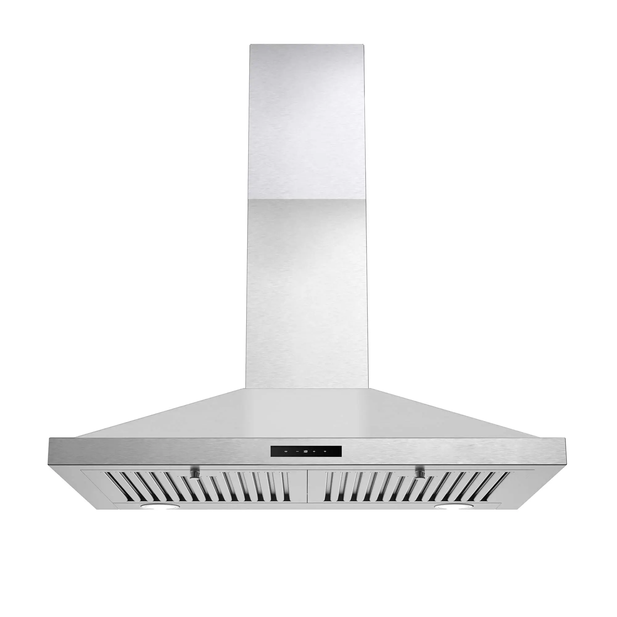 30 Inch 450 CFM Wall Mount Range Hood Stainless Steel Baffle Filters LED Light 3 Speed Exhaust Fan Easy Clean Quiet Brushed Metal USGD1775B Durable Motor Kitchen Hood