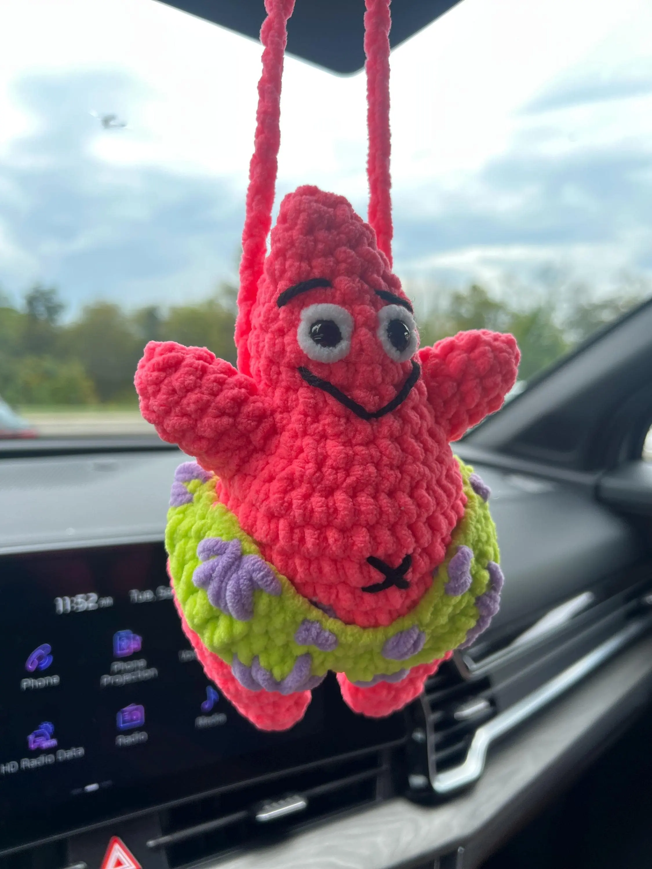 Crochet Bikini Patrick Charm in thong, Handmade Hilarious Funny Gift