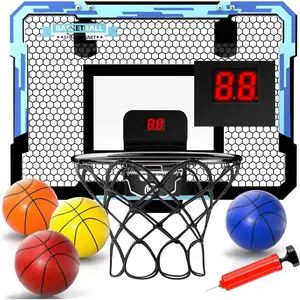 Indoor basketball hoop ,  Mini basketball hoop with 4 Balls, Basketball Toys Suit for Bedroom,Office,Outdoor,Christmas gifts, birthday gifts