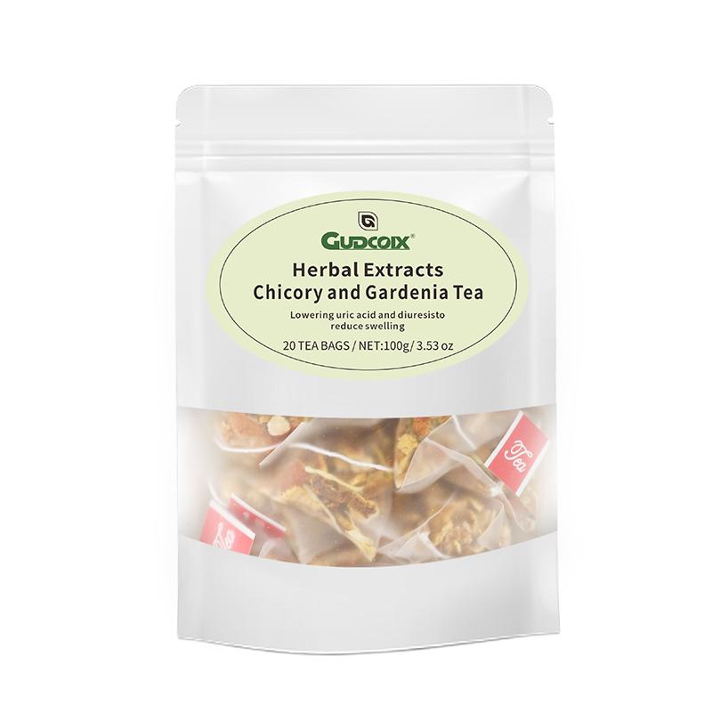 Gudcoix Chicory & Gardenia Herbal Tea Caffeine Free 20 Tea Bags 100g 3.53 Oz Ideal for Daily Consumption Soothing Sip