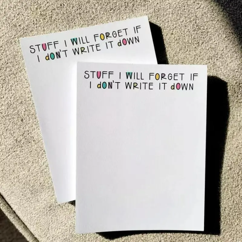 3pcs/set Quirky Aesthetic To-Do List Notepad, Humorous Sticky Notes for Creative Gifts, Fun Office Supply for Daily Organization, Quirky Designs