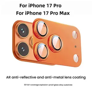 Camera Lens Protector Case for iPhone 17 Pro and 17 Pro Max, Durable Metal Frame, Anti-Scratch Cover, Ar Coating and Accessories