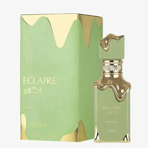 Lattafa ECLAIRE Pistache Unisex Fragrance, 3.4oz/100ml Standard Size Single Item, Classic Bottle, Timeless Scent with Nutty Green Undertone, Unisex Wear