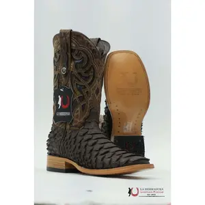 LA HERRADURA MEGA BROWN MATTE CLON SQUARE TOE BOOT