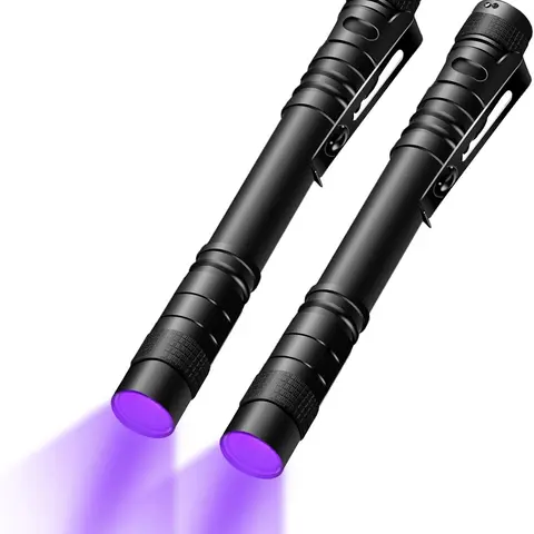 2 Pack Mini UV Light for Home & Travel | Detect Pet Stains, Bed Bugs & Hotel Hygiene | Essential Inspection Tool Kit Portable