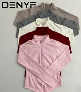 Outdoor Passionshop Super Soft Zip-Up Long Sleeve Jacket for Women Fitness Yoga Workout