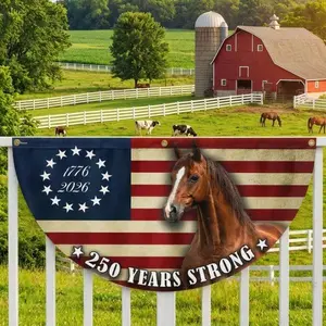 Horse Flag, 250 Years Strong Patriotic Horse Fan Flag