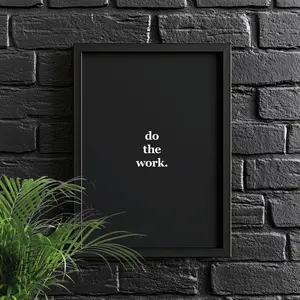 Do The Work. | Motivational Poster, Wall Art, Discipline, Home Office, Gym Poster, Inspirational, Office Art, Success Quote