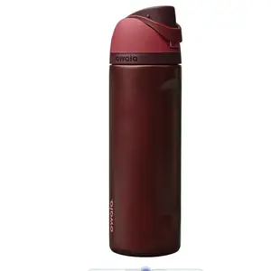 Owala Freesip Black Cherry 24/32oz Water Bottle,Great For Travel Gym Camping Sport Outdoor, Gift for Friends Family and Kids