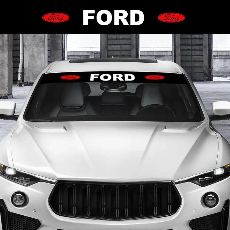 Car Windshield Sticker Car Window Decal Auto Front Rear Windscreen Car Decorations Decal Vinyl Cover For Ford focus Fiesta EcoSport ESCORT ranger fusion Car Decals Car Stickers