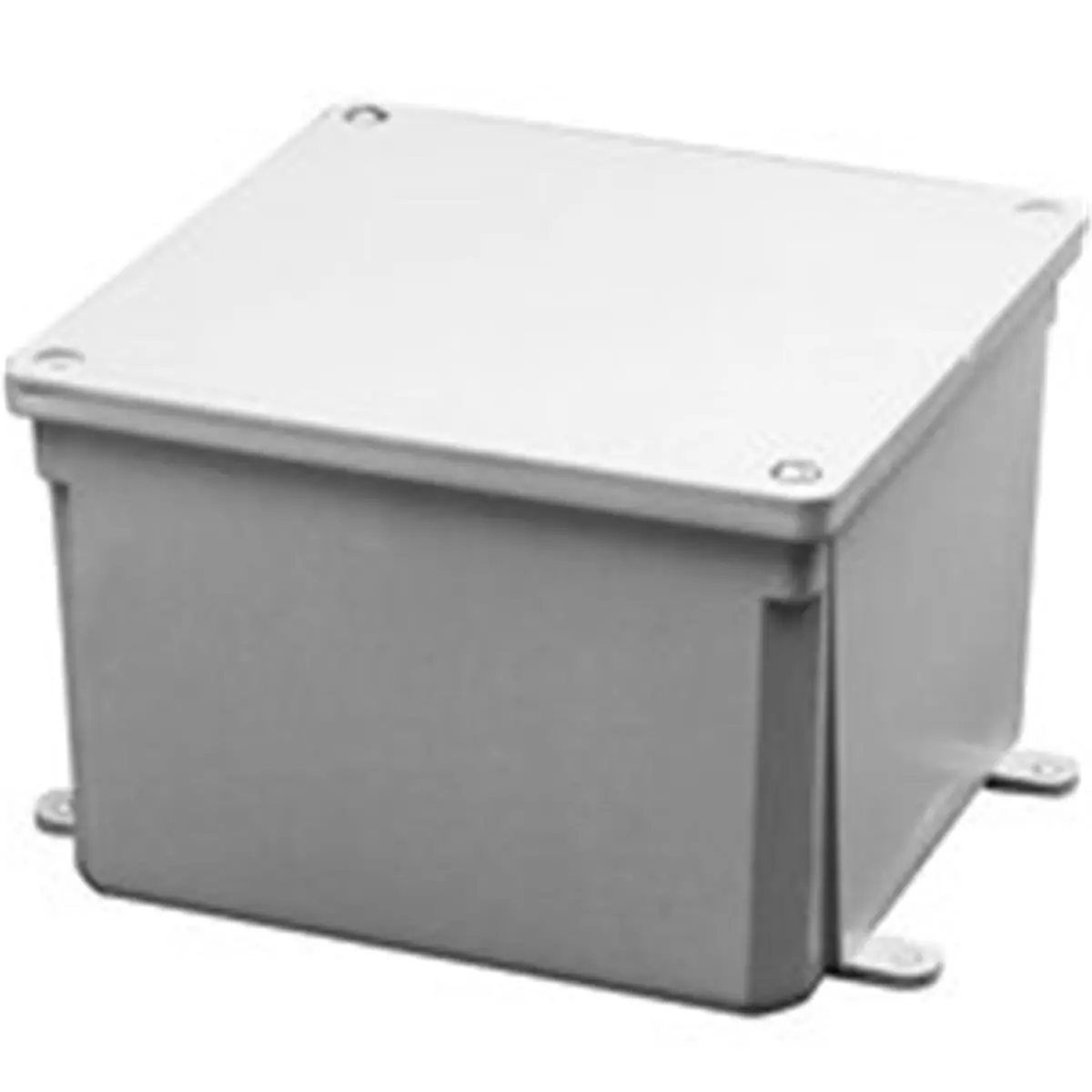 212 MAIN Thomas & Betts-Carlon E987NR 4x4x4 in Square PVC Plastic Junction Box, Corrosion-Resistant NEMA 6P Rated Outdoor Direct Burial Storage Lock Box with Stainless Steel Components