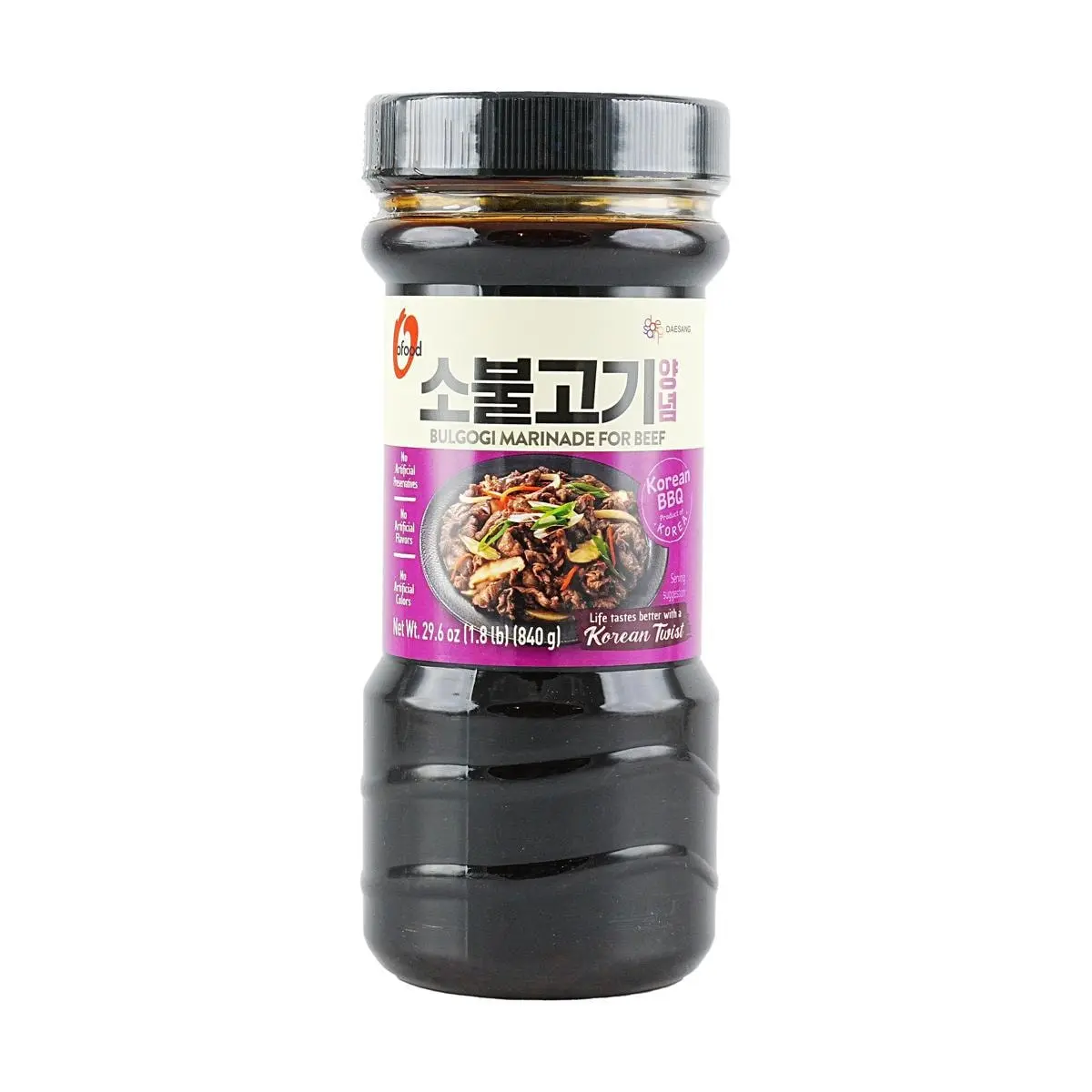 O'Food Beef Bulgogi Korean BBQ Marinade, 29.6oz