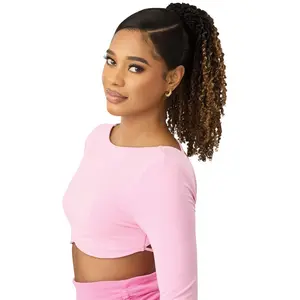 Pretty Quick By Outre Drawstring Ponytail - YANKI CURL 14"