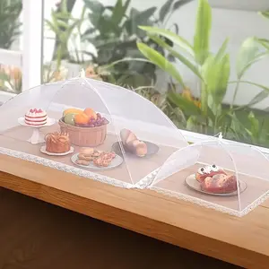 Foldable Kitchen Tool Food Preservation Cover, Dustproof Fly Proof Mosquito Proof, Ideal for Restaurants Families Picnics Parties Camping Home