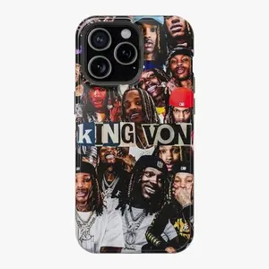 King Von Rapper Tough Tough Cases Drop-resistant Scratch-resistant Two-In-One Drop-Resistant Phone Case Compatible for iPhone 17 16 15 14 13 12 11 and for Samsung  S21-S25 For Fans