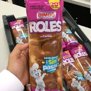 ROLES BIMBO DE CANELA 5PACK DULCES Y ESPONJOSOS SWEET AND SPONGE CINNAMON FLAVOR ROLL