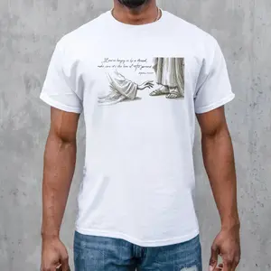 Hanging On By A Thread Christian T-Shirt – Faith Bible Verse Tee, Sweatshirt & Hoodie, Casual Cotton Tees, Crew Neck Graphic T-Shirt Sweatshirts