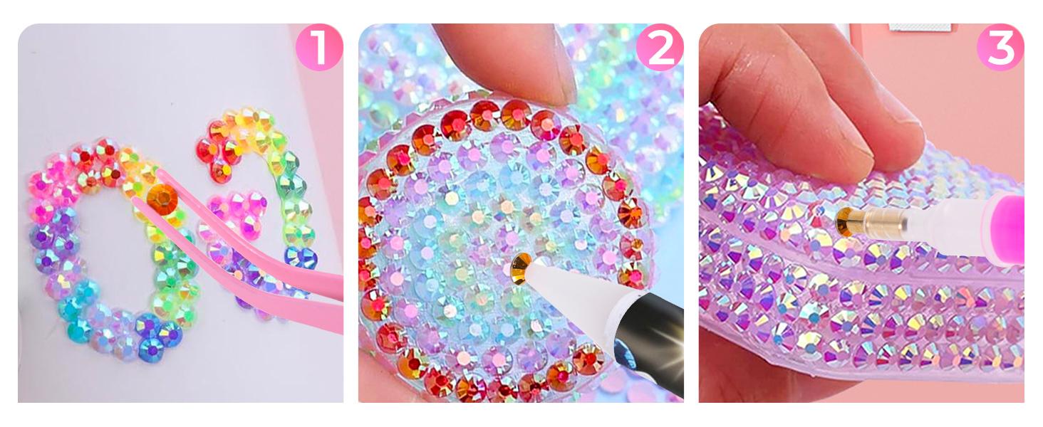 Bedazzling Kit with 40000Pcs 40-Color Resin Jelly Rhinestones, 3mm Multicolor Flatback Gems for Diamond Art, All the necessary tools are provided - Women's Christmas Birthday Gifts, Womens Gifts, Bling Rhinestone Decoration, Diy Rhinestone Bedazzling Kit with 40000Pcs 40-Color Resin Jelly Rhinestones, 3mm Multicolor Flatback Gems for Diamond Art, All the necessary tools are provided - Women's Christmas Birthday Gifts, Womens Gifts, Bling Rhinestone Decoration, Diy Rhinestone