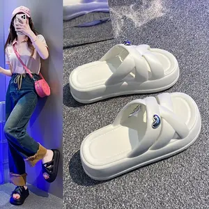 Fashionable Women'S Shoes Indoor Sandals, Small Size One-Strap Slippers for Women, Slippers for Bathroom Footwear Girl Slide Flipflop
