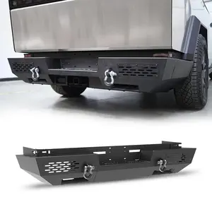 WOLFSTORM Rear Bumper for 2024-2026 Tesla Cybertruck Automotive Car Rear Spoiler Crash Guard Rearview Mirror