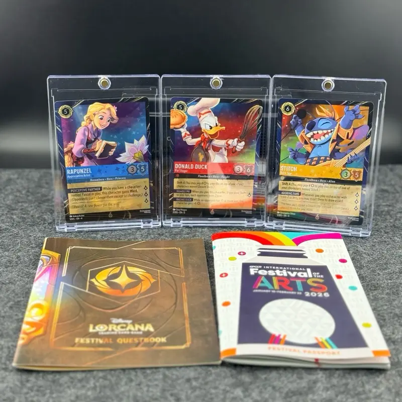 Disney Lorcana 2026 Festival of The Arts Rapunzel Stitch Donald Cards EPCOT Set with Festival Questbook & Passport - TikTok Shop Disney Lorcana 2026 Festival of The Arts Rapunzel Stitch Donald Cards EPCOT Set with Festival Questbook & Passport - TikTok Shop