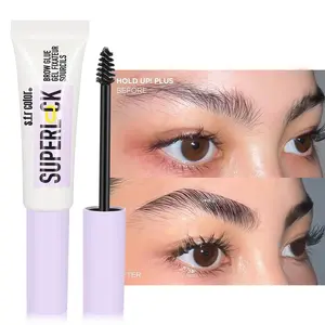 Super Locking Brow Gel, Waterproof Long-Lasting Mascara, Natural Feathered Effect, Tube with Brush Head, Ideal for Daily Use