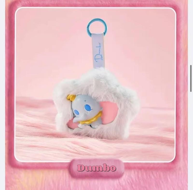 Miniso Disney Flower Party Strawberry Bear lotso Lucifer Cheshire Cat Marie Cat Eeyore Dumbo Mini Keychain Blind Box