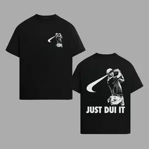 Funny Tiger Woods Mugshot Just Dui Style T-Shirt, Golf Shirt, Novelty Graphic Tee, Unisex Golfing Gift Shirt for Men and Women t0407