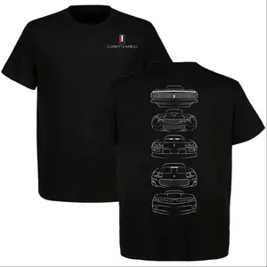 Classic Chevrolet Camaro Evolution Graphic T-Shirt, colorful muscle car design for auto enthusiasts, available in full sizes. It blends funny graphic tee elements, daily summer outfits and cost-effective tiktok shop deals