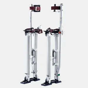 ReachMaster Adjustable Drywall Stilts - Lightweight Aluminum Construction, 24''-40'' Height Range, Ideal for Painting and Construction Projects   D binladder