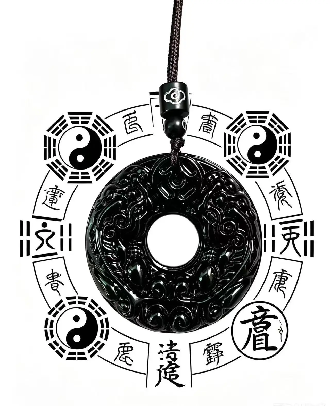Black Fortune Pendant
