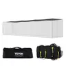 VEVOR 55 ft Rainproof Enclosed PE Mesh Batting Cage, Easy-to-Install Carry-Bag Portable Unit with Door, Heavy-Duty Integrated Design Net for Indoor/Outdoor Baseball Practice (Net Only)