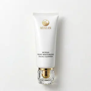 MUXIAN Peony Facial Cleanser, Gentle Oil Control Face Wash for Oily & Combination Skin, Deep Pore Cleansing Without Dryness or Tightness