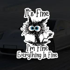 Funny Pattern Car Window Bumper Sticker, 1 Count Funny Cartoon Decal Sticker, Universal Decorative Sticker for Car Truck SUV Window Bumper, Car Decals, Car Stickers, Windshield Sticker, Vinyl Decals, Stylish Car Merch, Vehicle Exterior Decoration