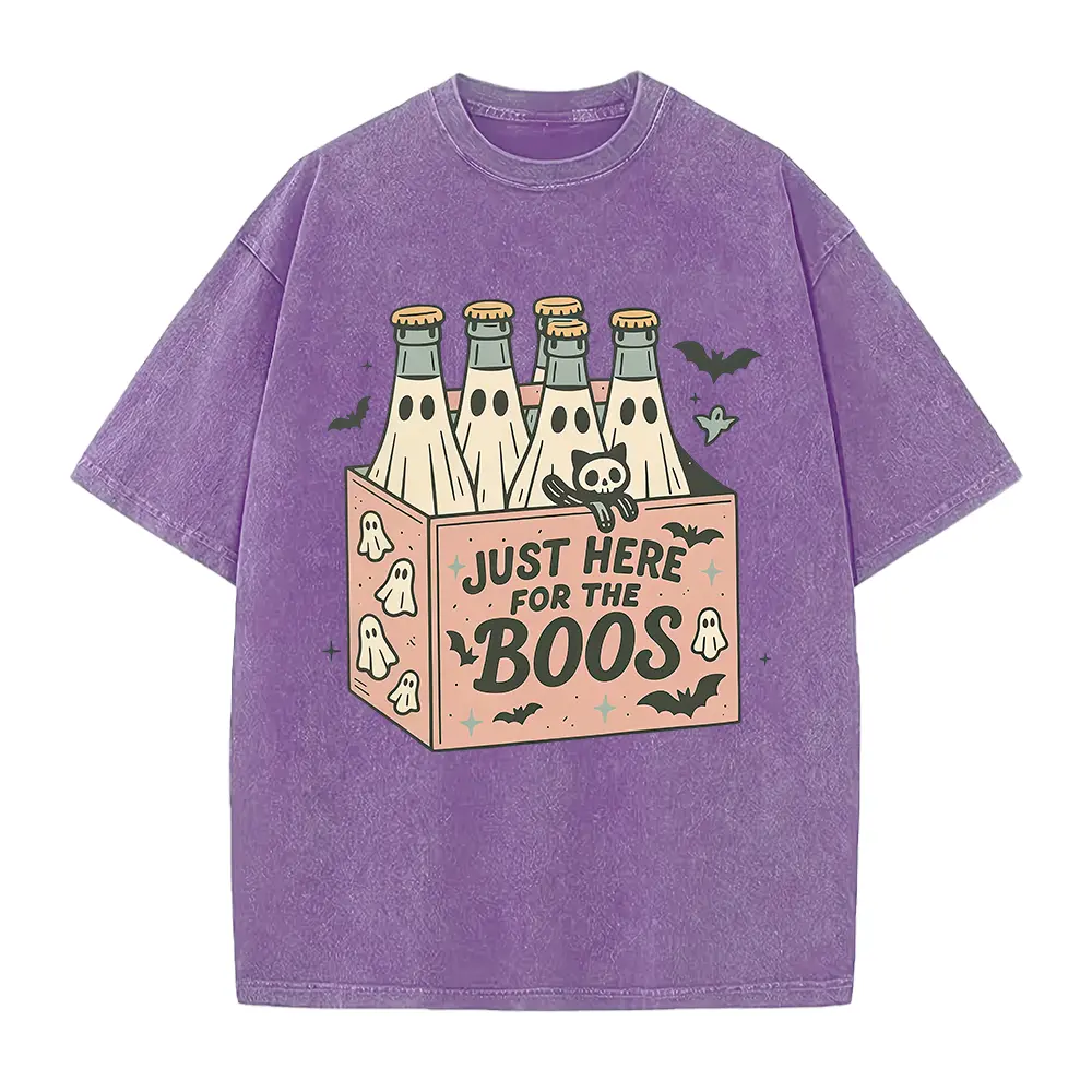 Washed T-shirt-Purple