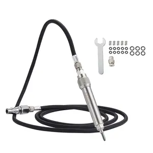 VEVOR Pneumatic Engraving Pen, 11400 BPM, Speed Adjustable  1/8" Pencil Grinder, Portable Pneumatic Scribe Pen with Air Hose, Air Micro Grinder Scribe Pen for Precision Carving on Stone Glass Wood