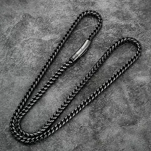Viking Retro Men's Necklace, Stainless Steel Chain, Punk Rock Motorcycle Design, Party Accessory, Valentine's Day Birthday Gift