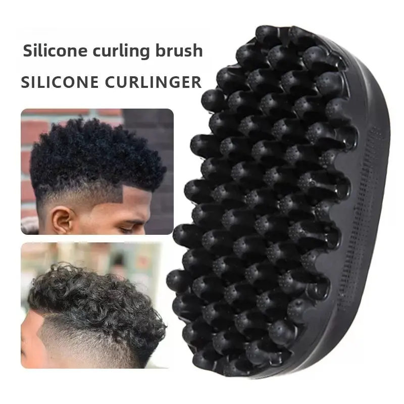 Silicone Curl Brush, Dreadlock Comb, Portable Small Curl Comb, Comb For Curly Hair, Hairdressing Comb, Hair Care Comb, Black Perm Styling Comb, Curl Defining Brush, Hair Curling Comb, Hair Styling Tool, Hair Tools