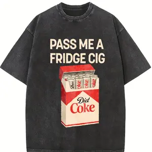 Pass Me A Fridge Cig T-Shirt, Diet Coke Lover Shirt, Beverage Humor Shirt, Retro Soda Drink Comfort Colors Shirt, Quirky Caffeine Addict Tee