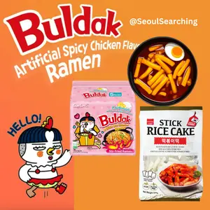 [Viral Combo] Buldak Carbonara + Toppoki ricecakes
