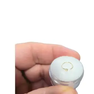 PIRCING DE LA NARIZ EN ARO CON PIEDRA 14K