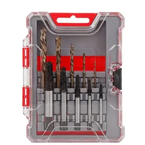 Titanium Plated Twist Drill Left Hand Electric Drill Set Damaged Screwdriver Remover Set Chip Removal Broken Screw Extractor Set