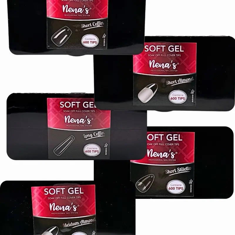 Soft Gel Nail Tips – Various Shapes & Lengths