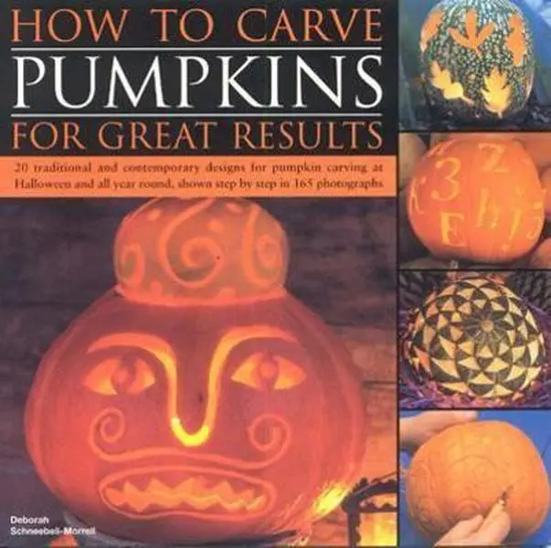 USED Book - How to Carve Pumpkins for Great Results by Deborah Schneebeli-Morrell (Paperback) - english