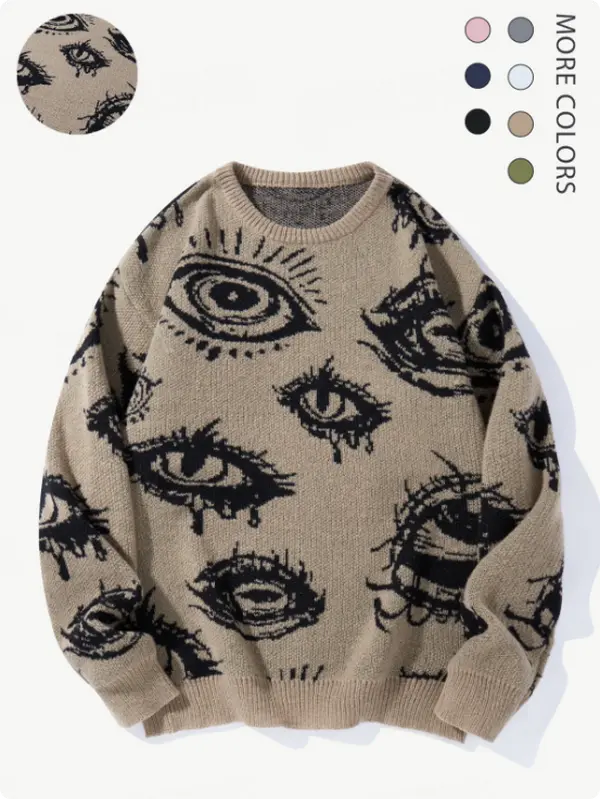 #SohoChic 2026 New Preppy Simple Round Neck Knitting Menswear Pullover - Unisex Longsleeve Polyester Casual Top, Foldable Comfortable Skin-friendly Elegant Versatile for Halloween, Christmas, Spring Autumn Commuting