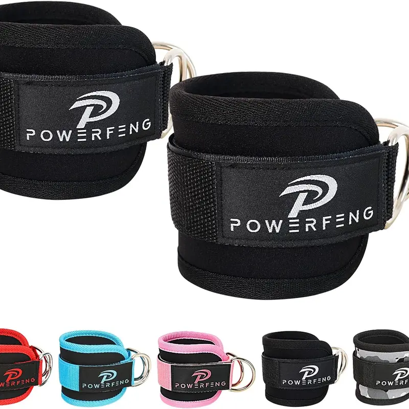 Ankle Strap Cable Machine Women, Glute Kickback Ankle Cuffs for Leg Workout Home Gym, for Leg Extensions & Booty Hip Abductors